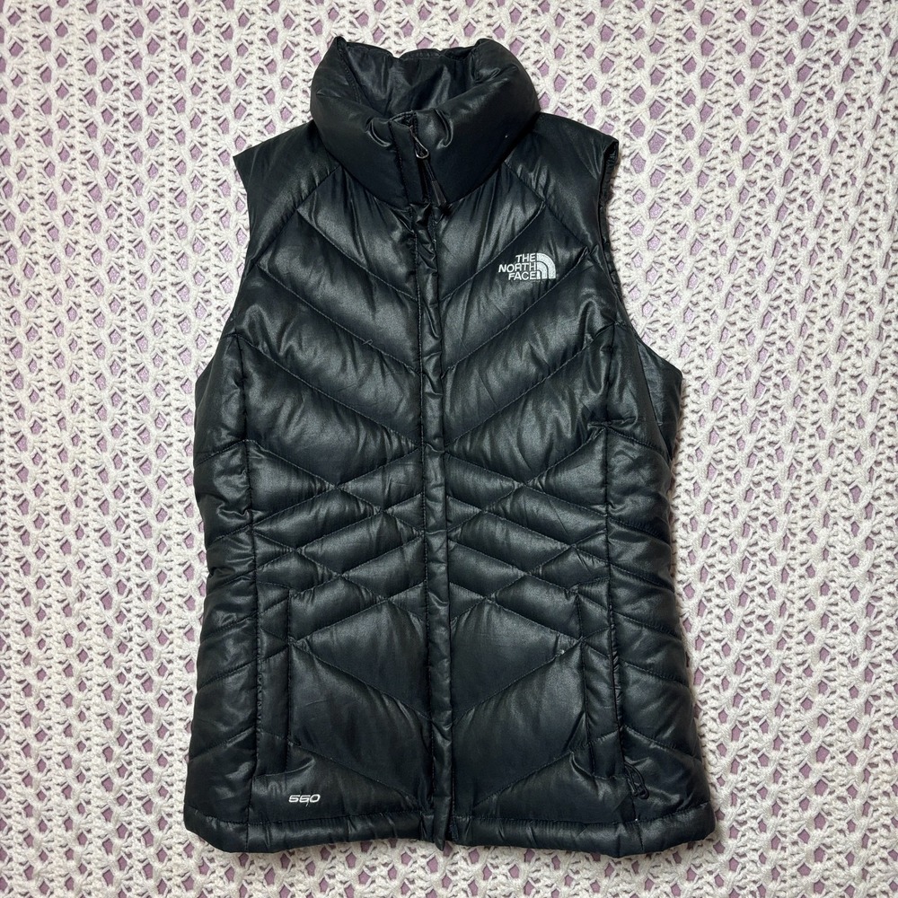 The North Face Puffer Vest‎ Black Down Fill XS Quilted